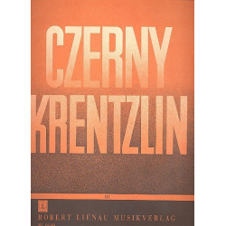 Czerny Krentzlin Band 3 (Fortschritt) -Carl Czerny