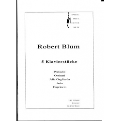 5 Klavierstücke -Robert Blum
