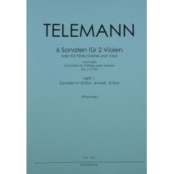 6 Sonaten op.2 Band 1 (Nr.1-3) -Georg Philipp Telemann