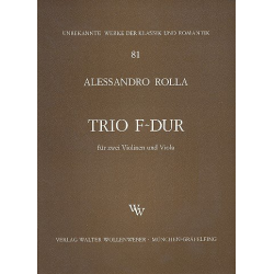 Trio F-Dur für 2 Violinen -Alessandro Rolla