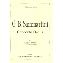 Konzert D-Dur -Giovanni Battista Sammartini