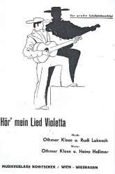 Hör mein Lied Violetta -Othmar Klose
