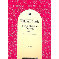 9 masque dances for 5 instruments - William Brade