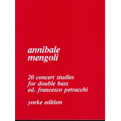 20 Concert Studies for double bass -Annibale Mengoli