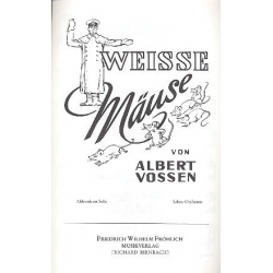 Weiße Mäuse: für Akkordeon -Albert Vossen