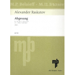 Abgesang -Alexander Glasunow