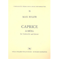 Caprice a-Moll für Violoncello -Max Reger