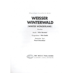 Weisser Winterwald: Einzelausgabe -Felix Bernard
