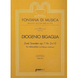 Sonate B-Dur op.1,3 und Sonate -Diogenio Bigaglia