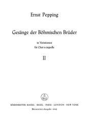 Gesänge der böhmischen Brüder Heft 2 : - Ernst Pepping