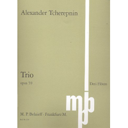 Trio op.59 für 3 Flöten -Nikolai Tcherepnin / Tscherepnin