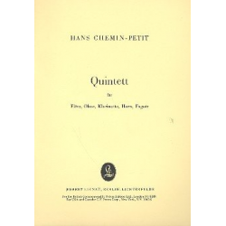 Quintett für Flöte, Oboe, Klarinette -Hans Helmuth Chemin-Petit
