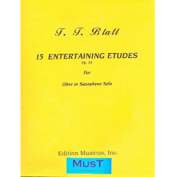 15 entertaining Etudes op.24 for oboe -Franz Thaddeus Blatt