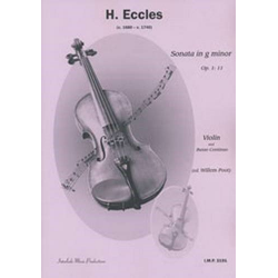 Sonate g-Moll op.1,11 für Violine -Henry Eccles
