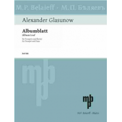 Albumblatt für Trompete -Alexander Glasunow