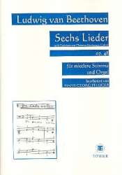 6 Lieder op.48 für Gesang (mittel) -Ludwig van Beethoven