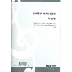 Poesien op.35 für Klavier und Harmonium -Sigfrid Karg-Elert