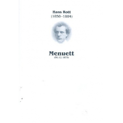 Menuett Des-Dur für Klavier -Hans Rott