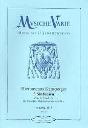 3 Sinfonien Nr.3,4 und 13 für Melodie- -Johann Hieronymus Kapsberger