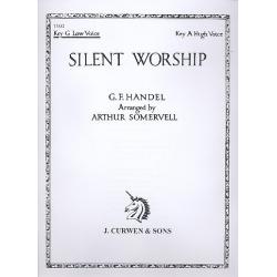 Silent Worship for Key G Low Voice -Georg Friedrich Händel (George Frederic Handel)
