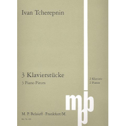 3 Klavierstücke -Alexander Tcherepnin / Tscherepnin