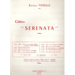Célèbre Serenata pour voix moyenne et piano (dt) -Enrico Toselli