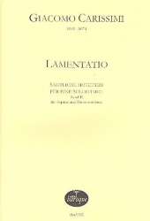 Lamentatio für Sopran und Bc -Giovanni Giacomo Carissimi