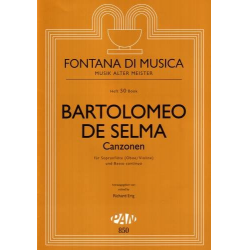 Canzonen für Melodieinstrument -Bartolo Selma y Salaverde