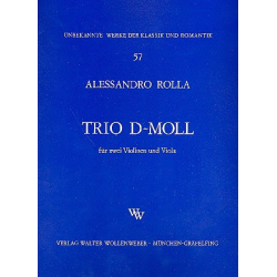 Trio d-Moll für 2 Violinen -Alessandro Rolla