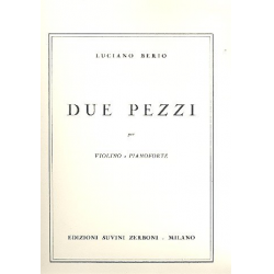 2 pezzi per violino e pianoforte -Luciano Berio