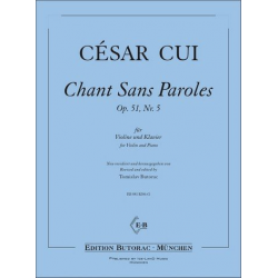 Chant sans paroles op.51,5 -Cesar Cui