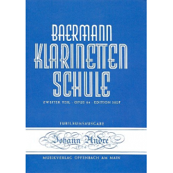 Klarinettenschule Band 6 Zweiter Teil op.64 -Carl Baermann
