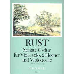 Sonate G-Dur - für Viola, 2 Hörner -Friedrich Wilhelm Rust