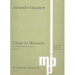 Chant du menestrel op:71 für -Alexander Glasunow
