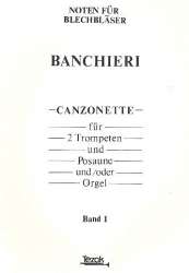 Canzonette Band 1 : für 2 Trompeten -Adriano Banchieri