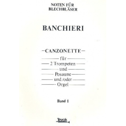Canzonette Band 1 : für 2 Trompeten -Adriano Banchieri