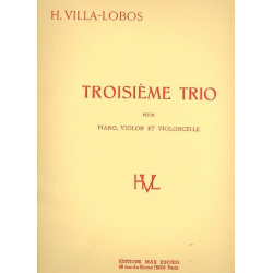 Trio no.3 : pour piano, violon et -Heitor Villa-Lobos