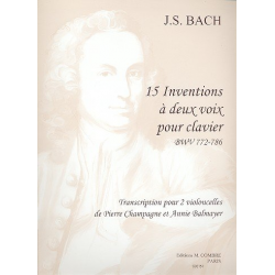 15 inventions a 2 voic pour clavier -Johann Sebastian Bach