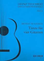 Tänze für 4 Gitarren (Verlagskopie) - Michael Praetorius