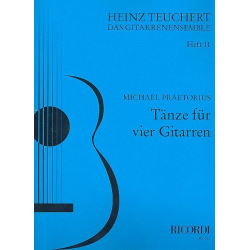 Tänze für 4 Gitarren (Verlagskopie) -Michael Praetorius