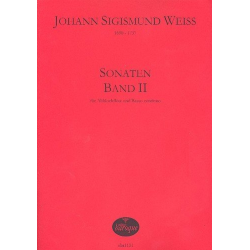 Sonaten Band 2 für Altblockflöte und Bc -Johann Sigismund Weiss