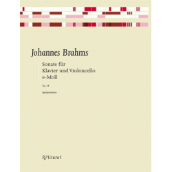 Sonate e-Moll op.38 für Violoncello -Johannes Brahms