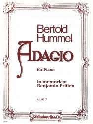 Adagio op.62,2 : für Klavier -Bertold Hummel