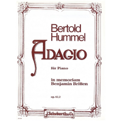 Adagio op.62,2 : für Klavier -Bertold Hummel