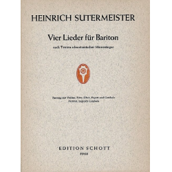 Vier Lieder -Heinrich Sutermeister