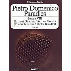 SONATE NR. 8 : FUER 2 GITARREN -Pietro Domenico Paradisi