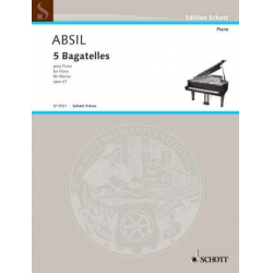 BAGATELLES OP.61 POUR PIANO -Jean Absil