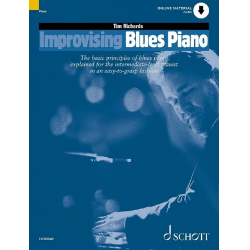 Improvising Blues Piano (+Online Audio) -Tim Richards
