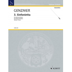 Sinfonietta Nr.3 : für Streichorchester -Harald Genzmer