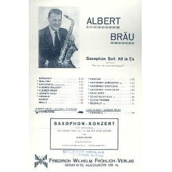 Erinnerungen für Altsaxophon -Albert Bräu